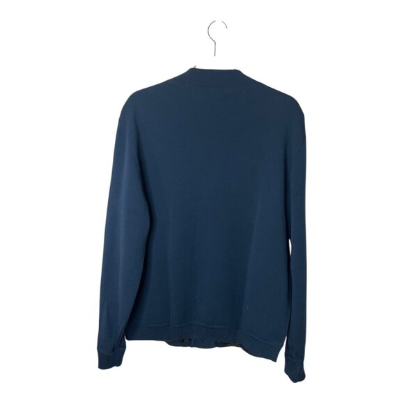 Vintage Men's St. Croix Wool Suede V-Neck Cardigan - Picture 4 of 7